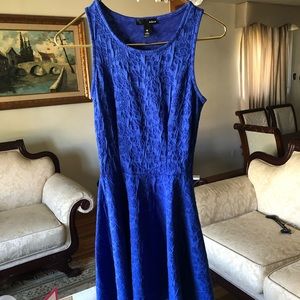 Classy Blue Skater Skirt